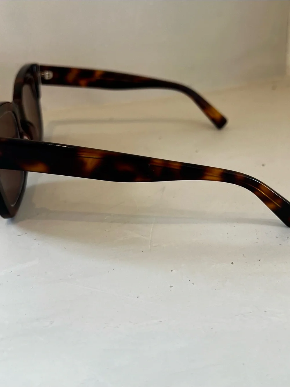 Tortoiseshell Square Sunglasses - Brown Lenses